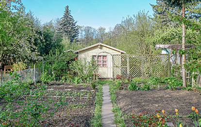 Gartenhaus ohne Baugenehmigung im Schrebergarten