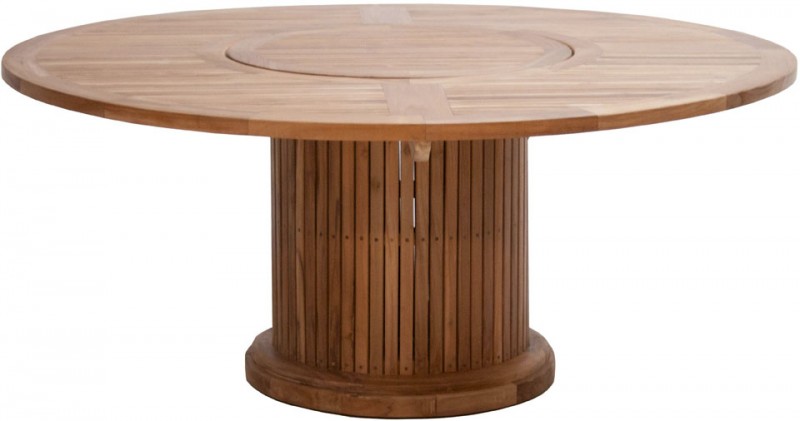 Ploss Gartenmöbel Tisch rund Phoenix Premium-Teak 160 x 76 cm