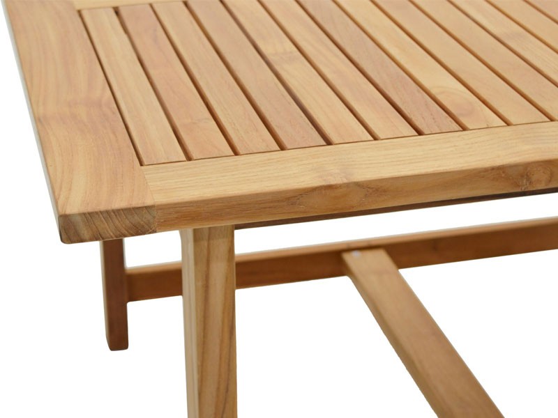 Ploss Gartenmöbel Gartentisch Coventry aus Premium-Teak  120 x 120 x 75 cm