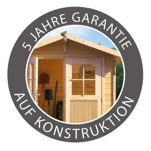 Karibu Holz-Gartenhaus Torgau 4 - 40 mm Blockbohlenbau - naturbelassen