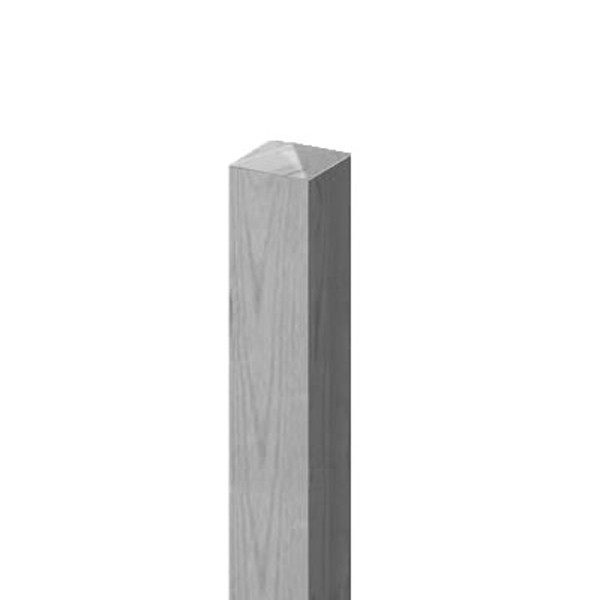 TraumGarten Zaunpfosten Diamantkopf Nadelholz grau lasiert - 9 x 9 x 200 cm