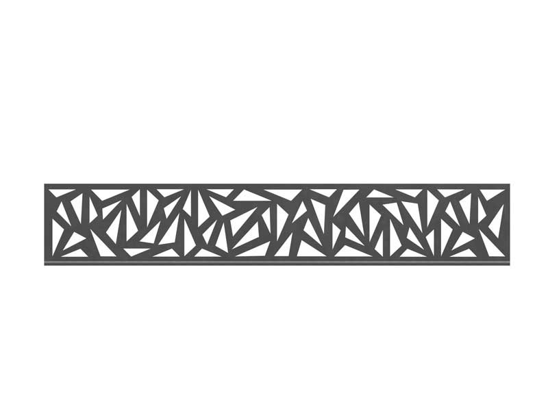 TraumGarten SYSTEM Dekorprofil-Set Trigon Anthrazit Metall/flach 15 cm
