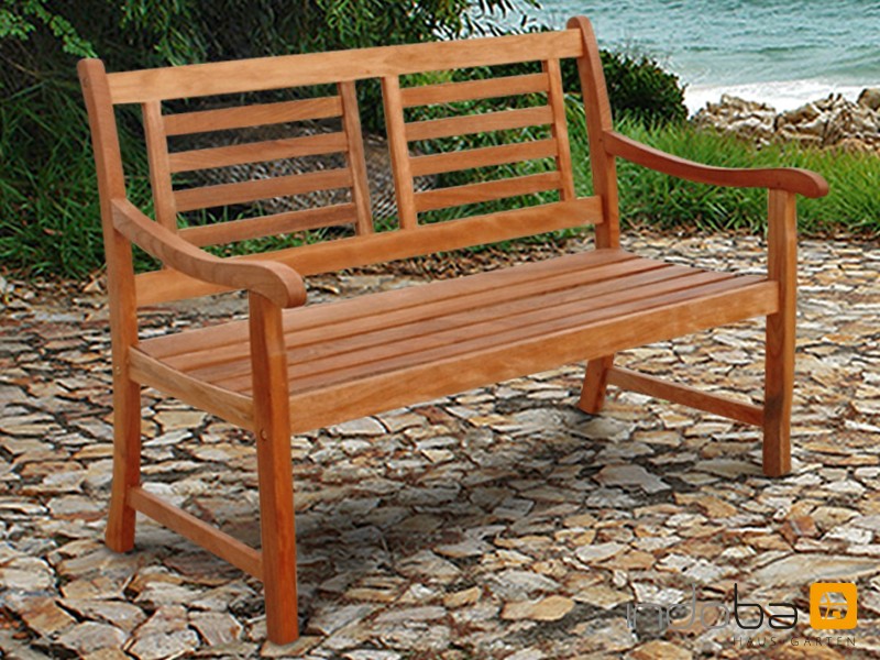 Gartenmöbel Gartenbank 2-Sitzer Sun Flair aus Eukalyptus