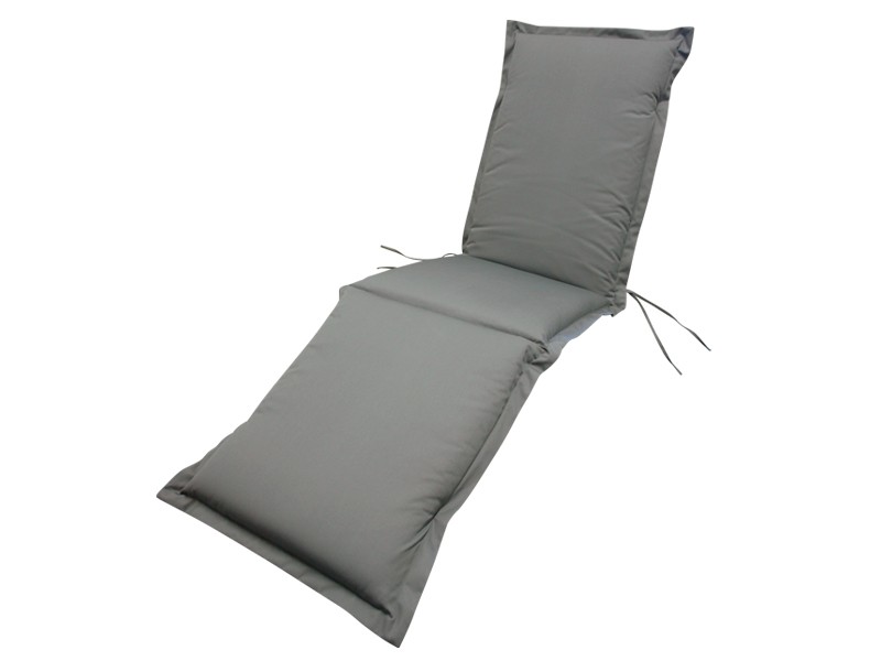 Gartenmöbel Polsterauflage Deck Chair Premium extra dick - Farbe: grau