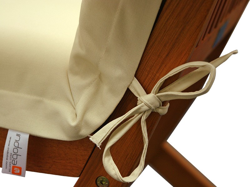 Gartenmöbel Sitzauflage Hochlehner Premium extra dick - Farbe: beige