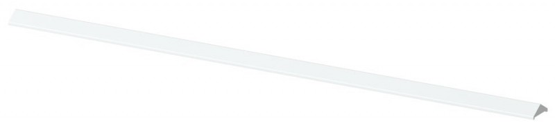 TraumGarten LONGLIFE Aufsatzleiste Weiß gerade - Kunststoff - 120 cm