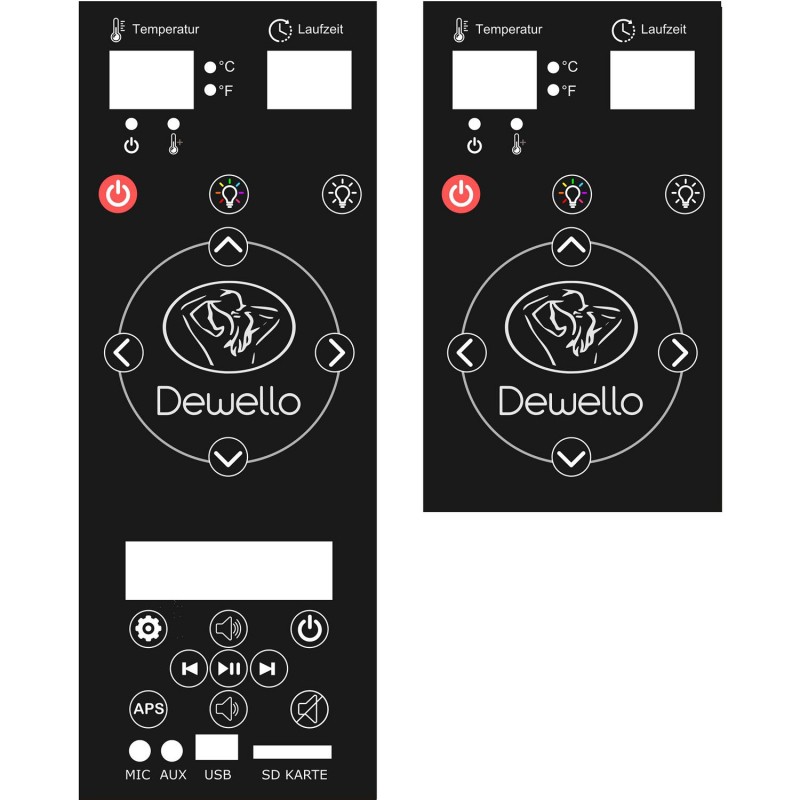 Dewello Infrarotkabine Pierson - 90 x 90 Dual Therm