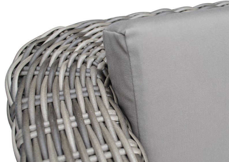 Rattan Loungeelement Turino Mittelsofa - Farbe: grau-braun meliert