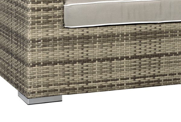 Rattan XXL Loungemöbel Espace Sessel - Farbe: grau braun ...