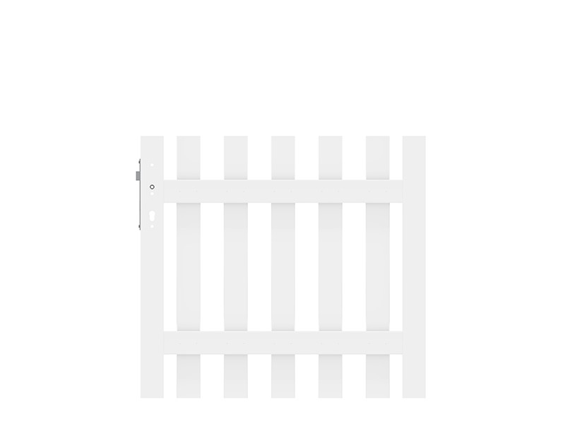 TraumGarten Gartentor LONGLIFE CARA XL Weiß - DIN rechts - 98 x 90 cm