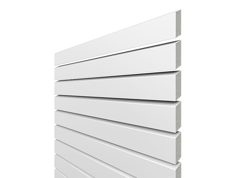 TraumGarten Sichtschutzzaun SYSTEM RHOMBUS Weiß - Aluminium - 60 x 180 cm