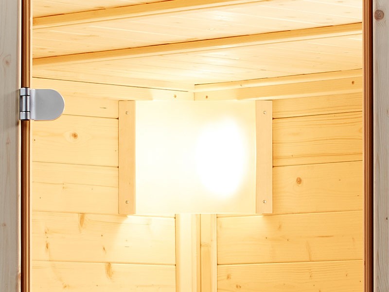 Infraworld Elementsauna Panorama 210 - Fichte - Set Verdampferofen