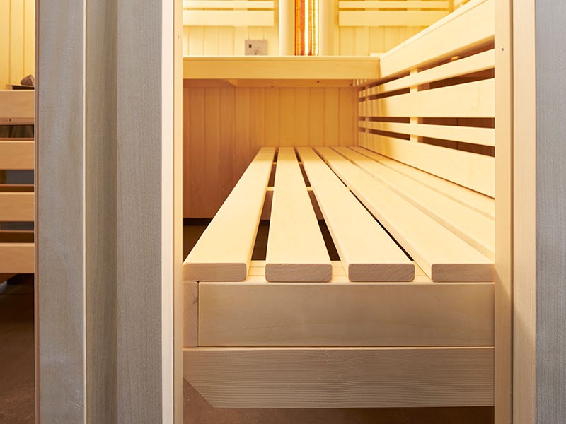 Infraworld Elementsauna Panorama 210 - Fichte - Set Verdampferofen