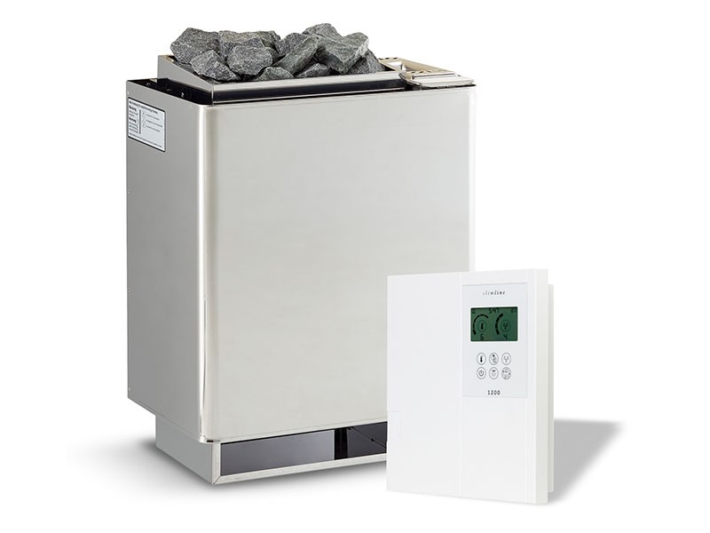 Infraworld Elementsauna Panorama 210 - Fichte - Set Verdampferofen