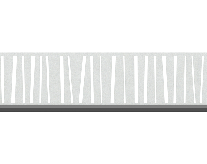 TraumGarten SYSTEM Dekorprofil-Set Linea silber Edelstahl/flach 15 cm