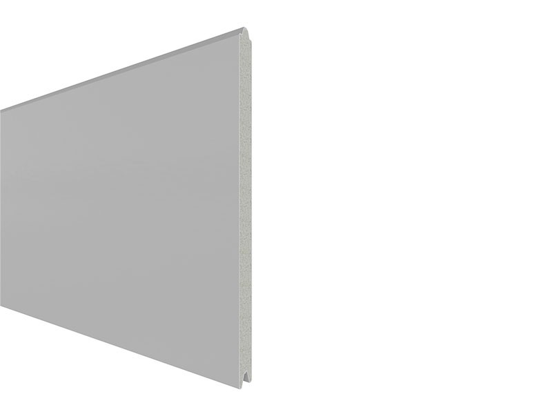 TraumGarten Sichtschutzzaun SYSTEM ALU XL Silber Einzelprofil - 238 x 2 x 30 cm