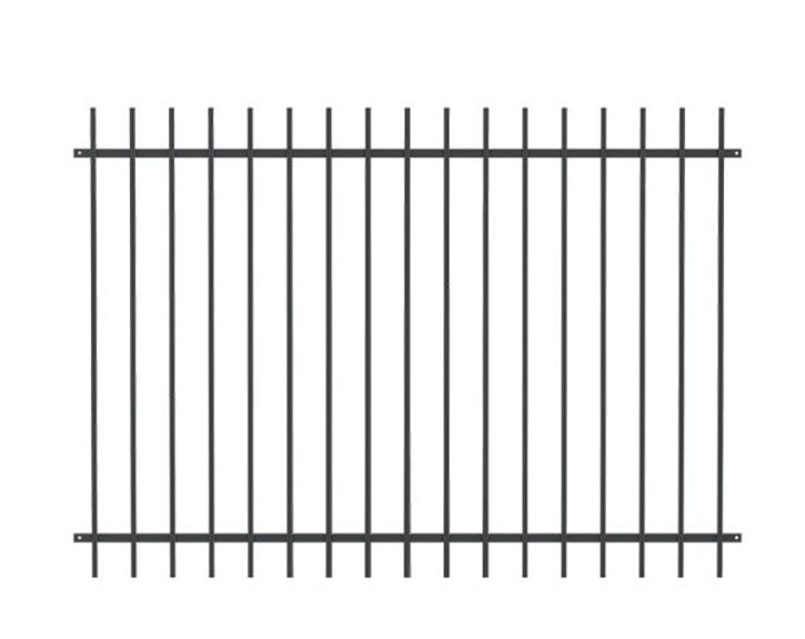 Deutsche Zauntechnik Schmuckzaun Residenz select BASEL+ - Komplett-Set Zaun für Hanglage - anthrazit - 30m x 0,9m