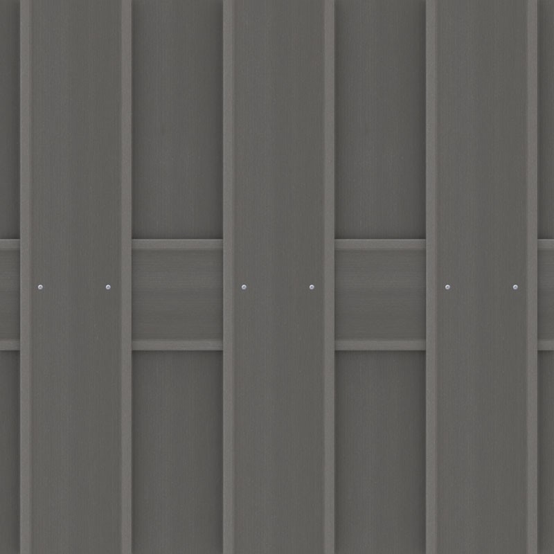 TraumGarten Sichtschutzzaun JUMBO WPC Anthrazit Rechteck - 179 x 179 cm