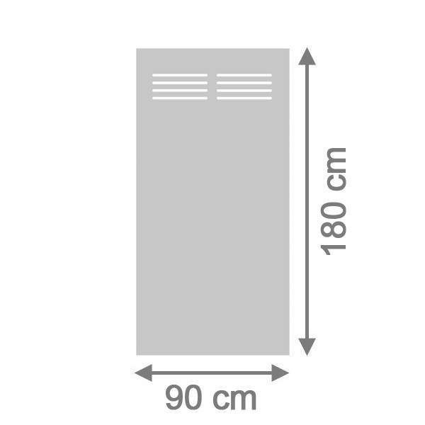 TraumGarten Sichtschutzzaun SYSTEM BOARD Titangrau Rechteck Slot - 90 x 180