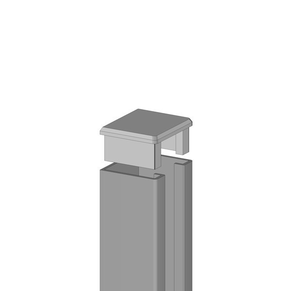 TraumGarten U-Steckprofil System Set silber - 3 x 4 x 238 cm