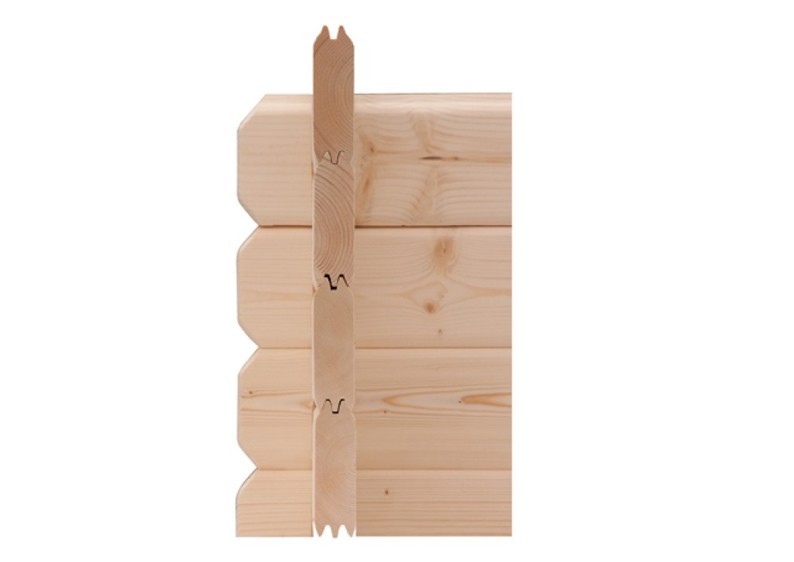 Woodfeeling Holz-Gartenhaus Radur 1 Satteldach 28 mm Blockbohlenhaus Mittelwandhaus- natur