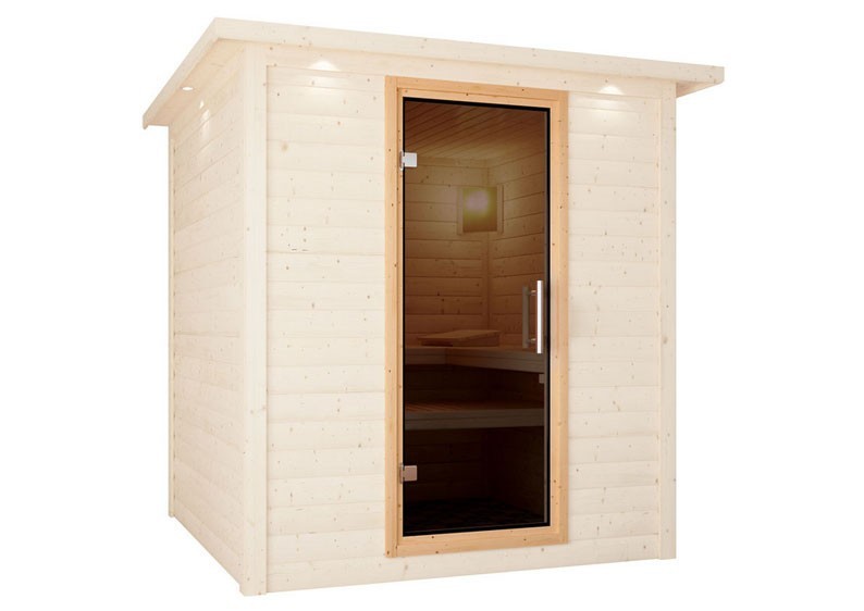 Karibu Sauna Türelement Modern für Sauna Wandstärke 38 und 40 mm