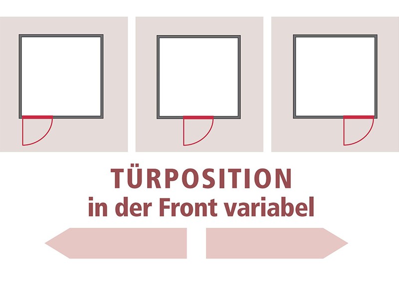 Karibu 68mm Systembausauna Rodin - Fronteinstieg - Ganzglastür graphit - ohne Dachkranz