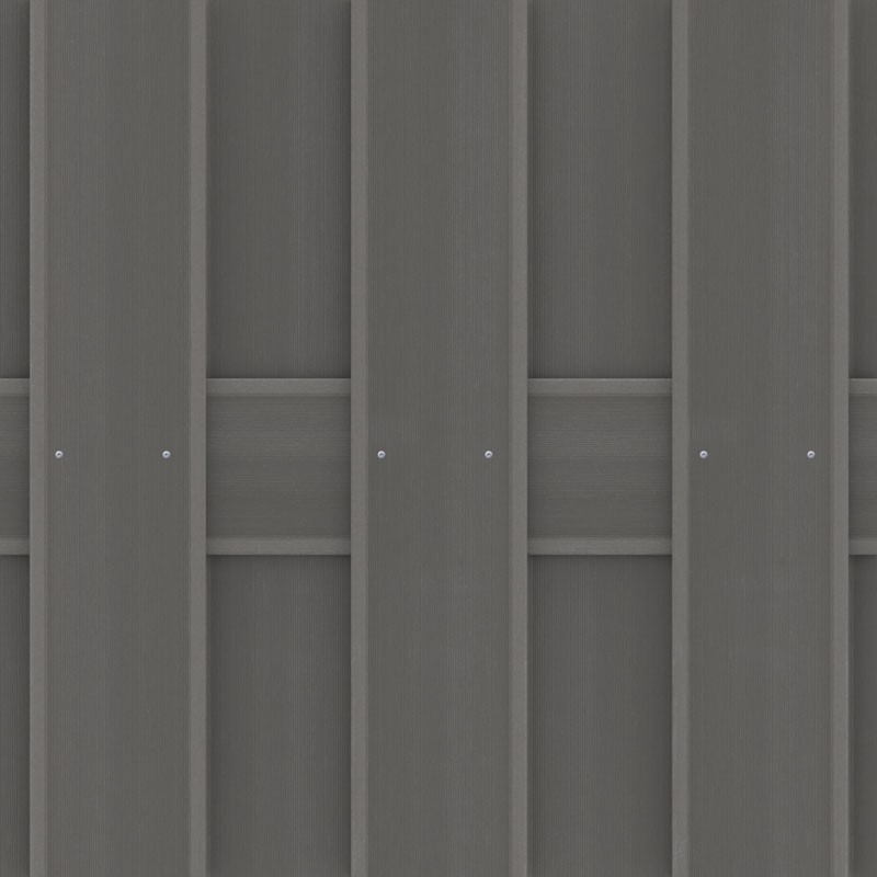 TraumGarten Sichtschutzzaun JUMBO WPC Anthrazit Rechteck - 95 x 179 cm