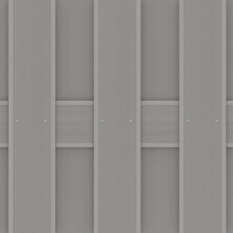TraumGarten Sichtschutzzaun JUMBO WPC Grau Rechteck - 179 x 179 cm