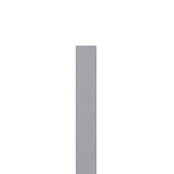 TraumGarten Zaunpfosten WPC Grau mit Metallkern - 8,4 x 8,4 x 100 cm