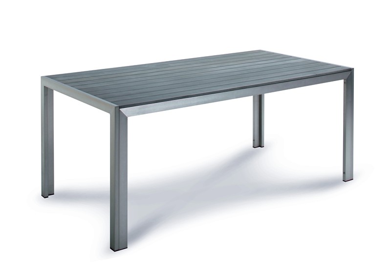 Best Aluminium Sitzgruppe Seattle 2 Bänke + Tisch silber/anthrazit