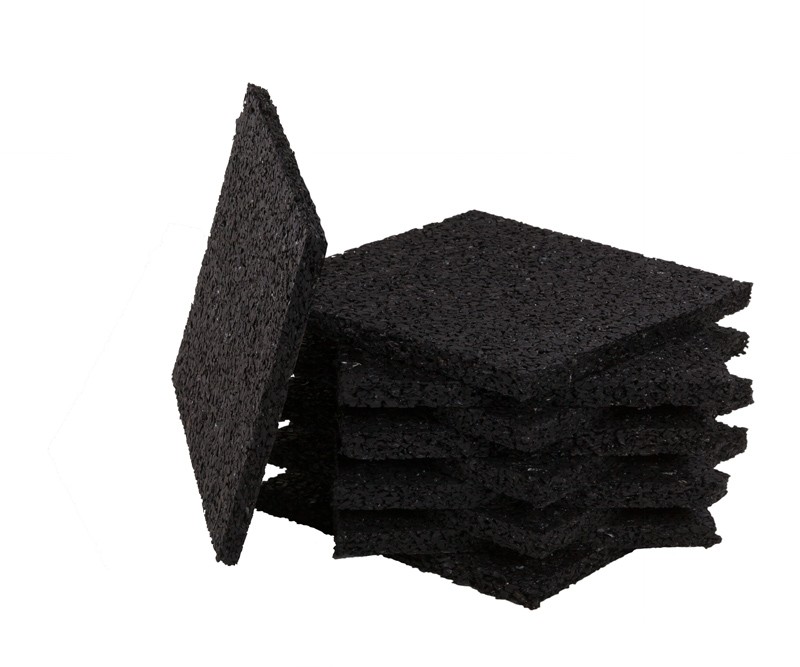 aMbooo Terrassendielen Unterkonstruktion 24er-Set Gummi Pad - 5mm - Farbe schwarz