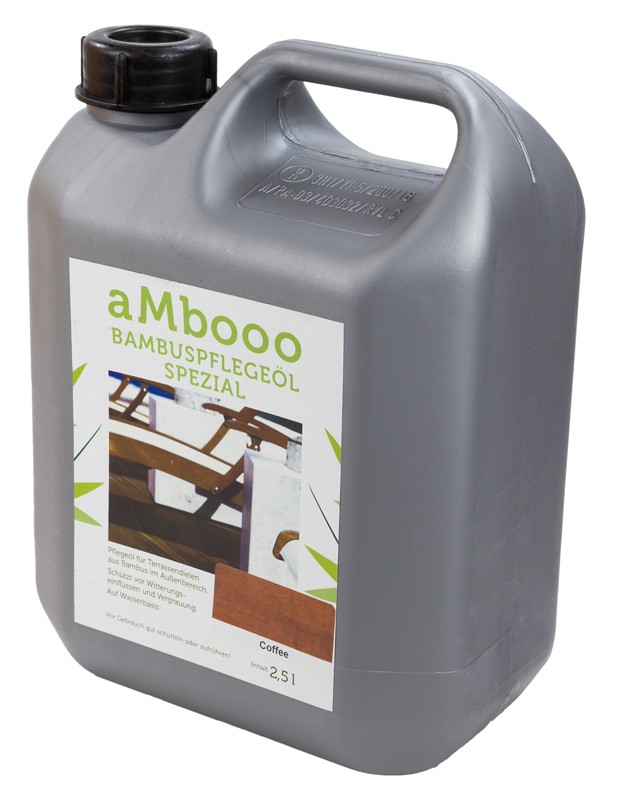 aMbooo Terrassendielen Bambus Pflegeöl 2,5 ltr. Farbe Coffee 