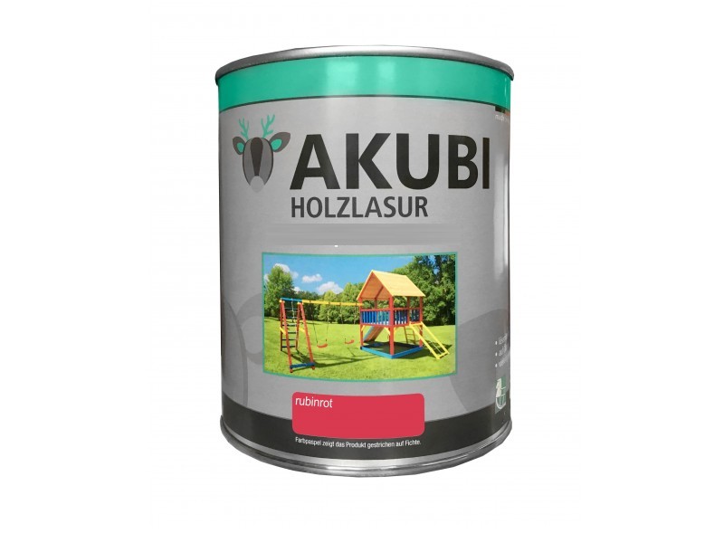 Holz-Lasur Rubinrot Farbe Set 750 ml 