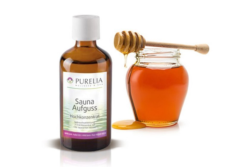 Purelia Saunaaufguss Duft 50 ml Honig Gold - Saunaduft