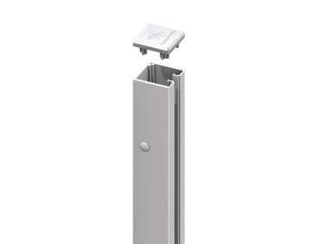 TraumGarten SYSTEM U-Klemmprofil Silber - 192 cm