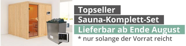 Topseller Sauna-Komplett-Set