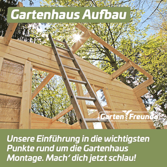 Magazin-Beitrag Gartenhaus Aufbau - Instagram-Beitrag
