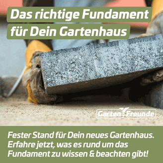 Magazin-Beitrag - Gartenhaus Fundament - Instagram-Beitrag