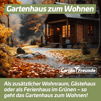 Magazin-Beitrag - Gartenhaus zum Wohnen - Instagram-Beitrag