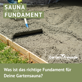 Instagram-Beitrag Sauna Fundament - das richtige Fundament für Deine Gartensauna