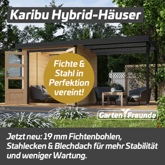Neu: Karibu Hybrid-Gartenhäuser - Instagram-Beitrag