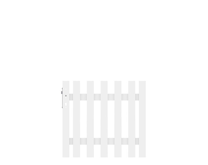 TraumGarten Gartentor LONGLIFE CARA XL Weiß Einzeltor - DIN links - 98 x 90 cm