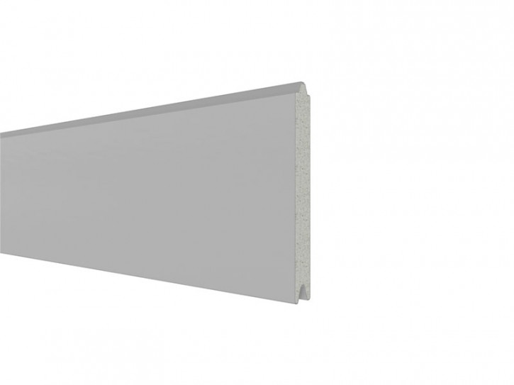 TraumGarten Sichtschutzzaun SYSTEM ALU PLUS Silber Einzelprofil - Metallzaun - 178 x 2 x 15 cm