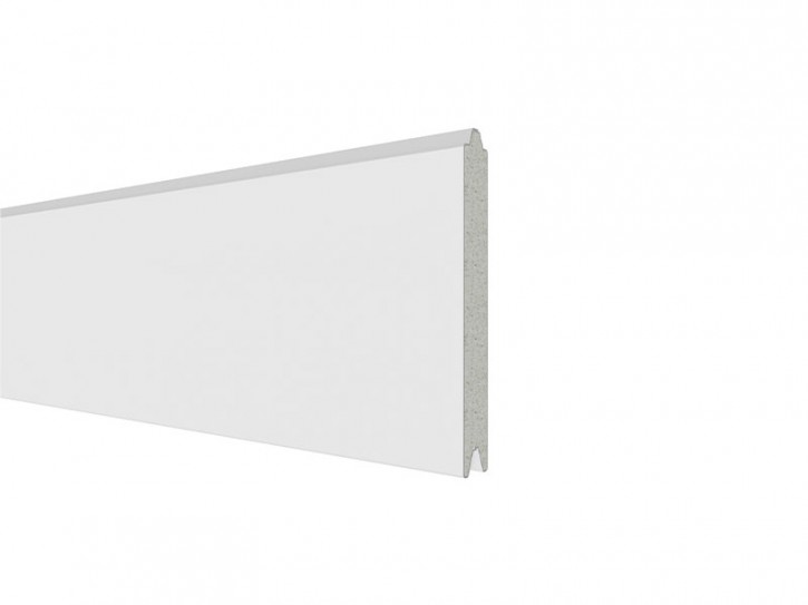 TraumGarten Sichtschutzzaun SYSTEM ALU PLUS Weiß Einzelprofil - Metallzaun - 178 x 2 x 15 cm