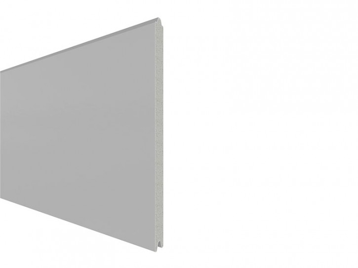 TraumGarten Sichtschutzzaun SYSTEM ALU XL Silber Einzelprofil - Metallzaun - 178 x 2 x 30 cm