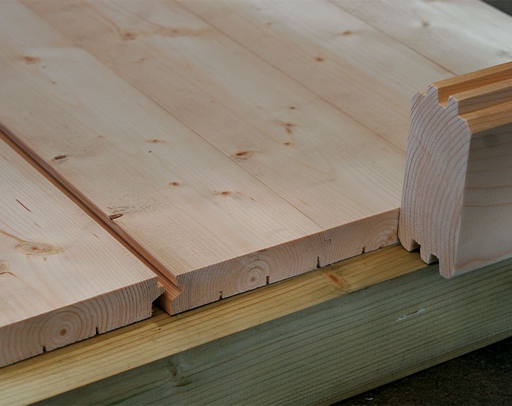 Finnhaus Wolff Holz-Fußboden-Set 3232 18 für Gartenhaus Gena 3333