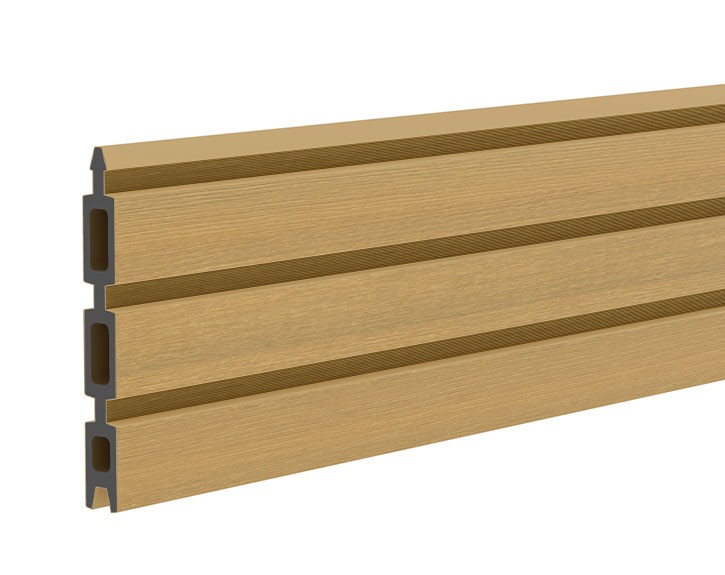 TraumGarten SYSTEM NEO WPC PLATINUM Lärche Einzelprofil - WPC-Zaun - 178 x 2 x 15 cm