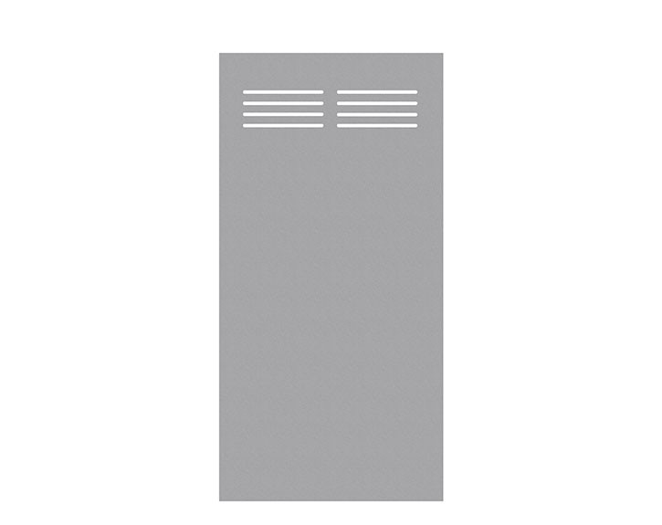 TraumGarten Sichtschutzzaun SYSTEM BOARD Titangrau Rechteck Slot - ACP-Zaun - 90 x 180 cm