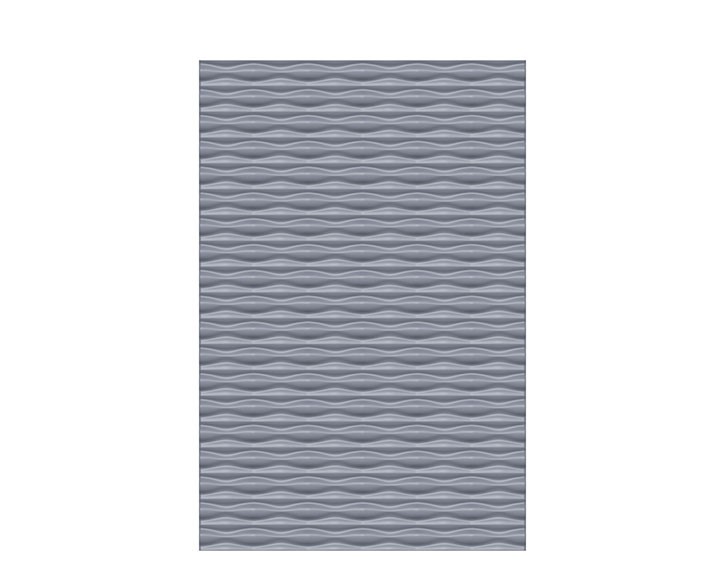 TraumGarten Sichtschutzzaun SYSTEM FLOW Silber Rechteck geschlossen - Metallzaun - 120 x 180 cm